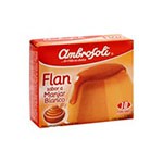 Flan, de manjar blanco, caja 120 g. $ 4.990 por kilo Marca: AMBROSOLI